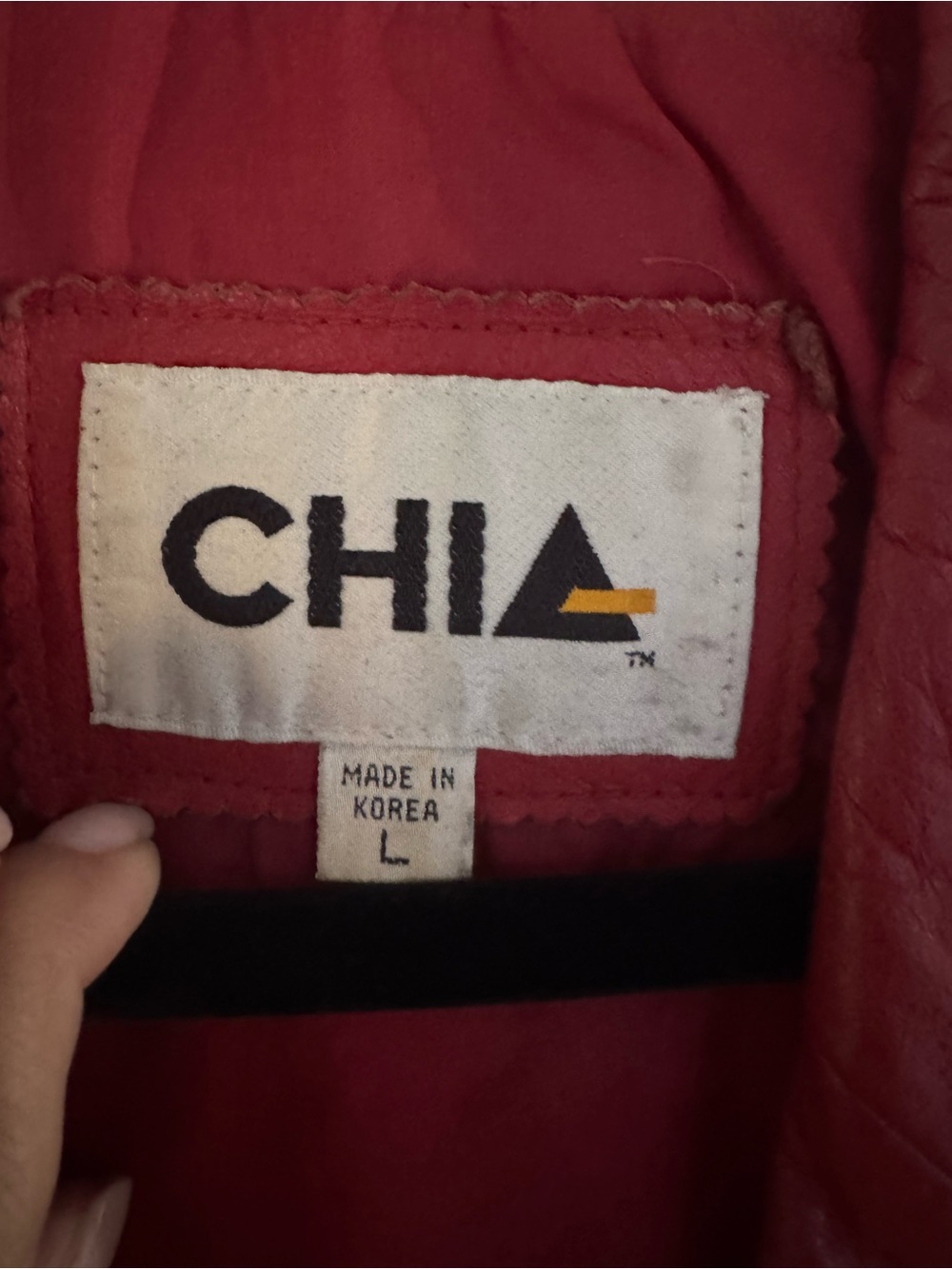 Vintage 80’s Chia Red Leather Blazer Jacket - Picture 2 of 2